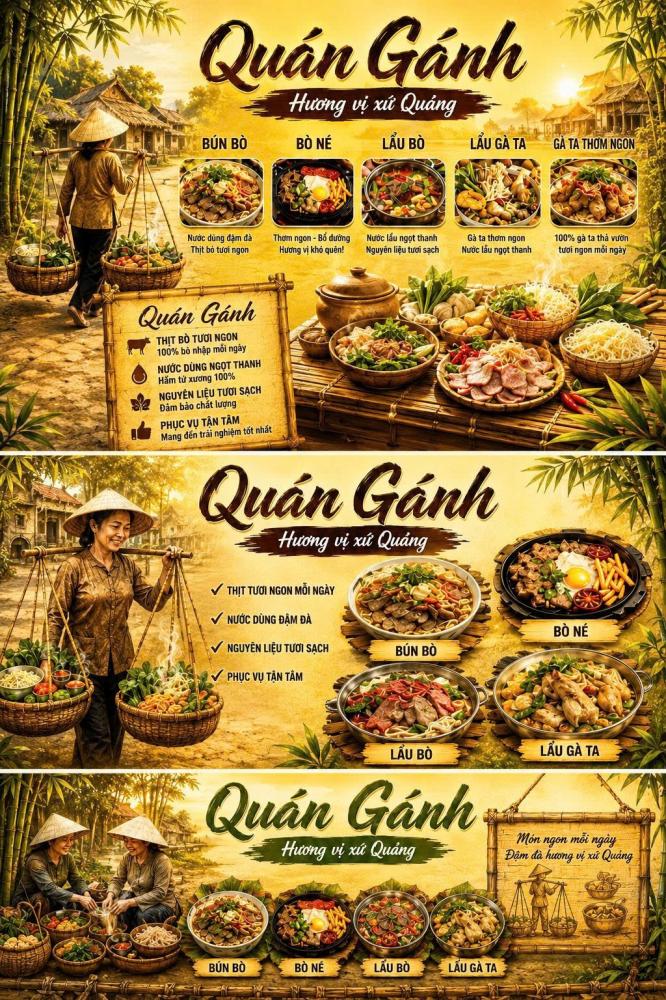 Thiết Kế Bảng Hiệu Tranh Dân Gian